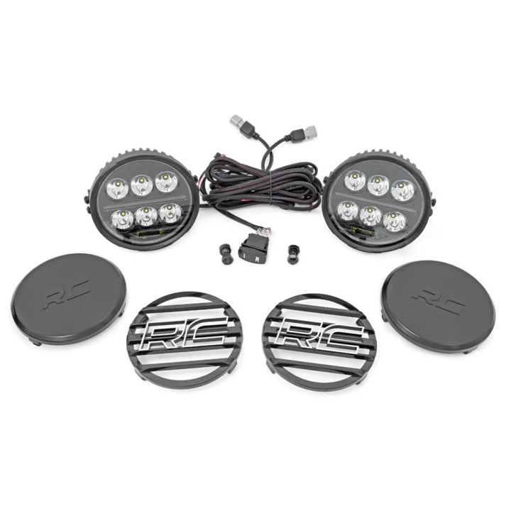 LED Lights 6.5 Inch Round White/amber DRL, Rough Country - EDK.ro