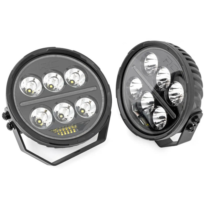 LED Lights 6.5 Inch Round White/amber DRL, Rough Country - EDK.ro