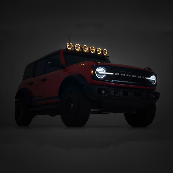 Lumini LED Rotunde 6 5 Inch Alb/amber DRL, Rough Country - EDK.ro