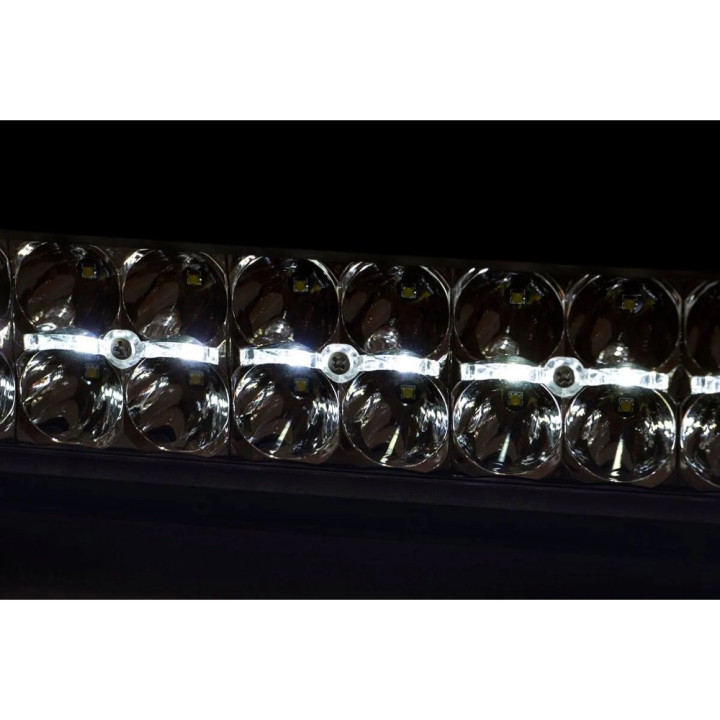 LED Light Bar 12 Inch Dual Row White DRL Spot/flood, Rough Country Black Series - EDK.ro