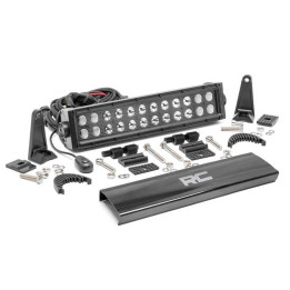Bară LED 12 Inch cu Două Rânduri de Spoturi/proiectori, Rough Country Negru Series - EDK.ro