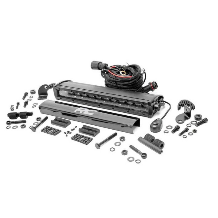 LED Light Bar 12 Inch Single Row Spot, Rough Country Black Series - EDK.ro