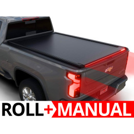 Închidere de Benă Tip Rulou Manual, Tessera 4x4 Roll+, Chevrolet Silverado 3500 Lungime Benă 8.2 Feet 2020 - Prezent - EDK.ro