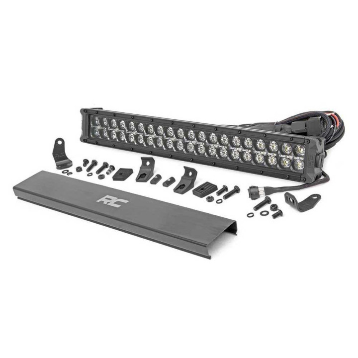 LED Light Bar 20 Inch Dual Row Amber DRL Spot/flood, Rough Country - EDK.ro