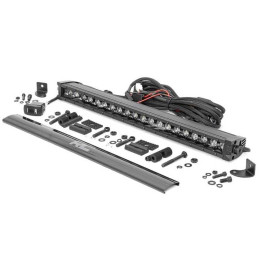 Bară LED 20 Inch cu un Singur Rând de Faruri DRL Albe Seria Black Series, Rough Country - EDK.ro