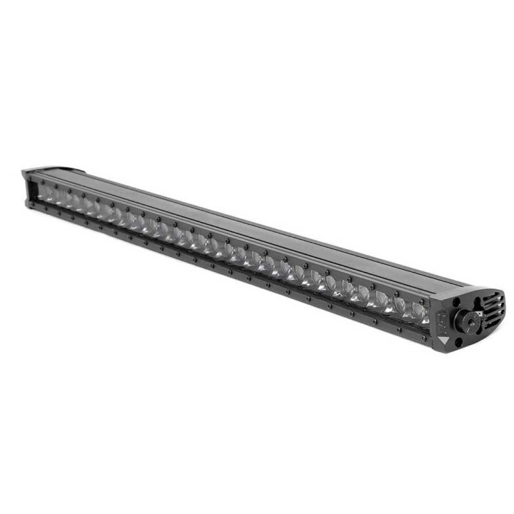 Bară LED 30 Inch cu un Singur Rând de Faruri DRL Albe, Rough Country Negru Series - EDK.ro