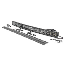 LED Light Bar 40 Inch Dual Row Curved White DRL Spot/flood, Rough Country Black Series - EDK.ro