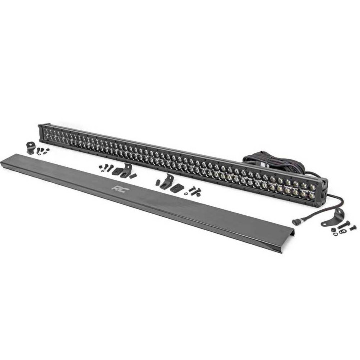 LED Light Bar 50 Inch Dual Row Amber DRL Spot/flood, Rough Country Black Series - EDK.ro