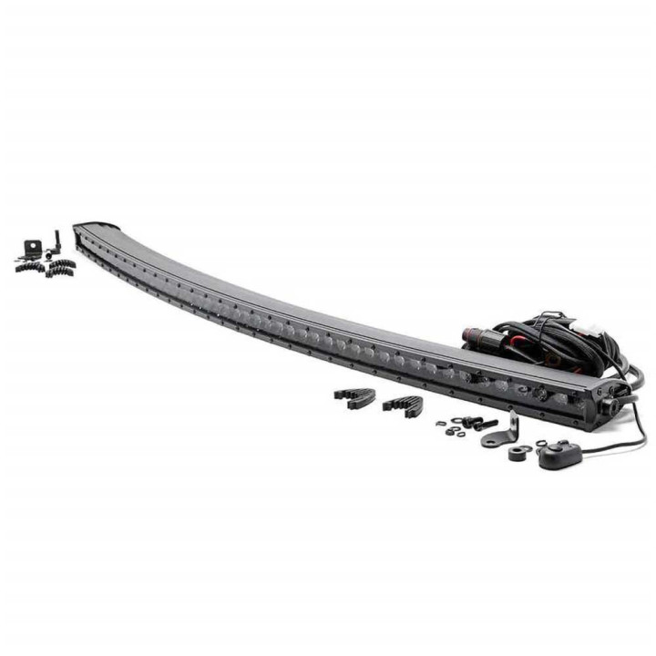 Bară LED Curbată de 50 Inch cu Spot cu un Singur Rând, Rough Country Negru Series - EDK.ro