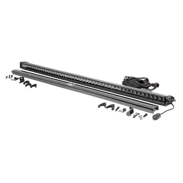 Bară LED de 50 Inch cu un Singur Rând de Spoturi, Rough Country Negru Series - EDK.ro