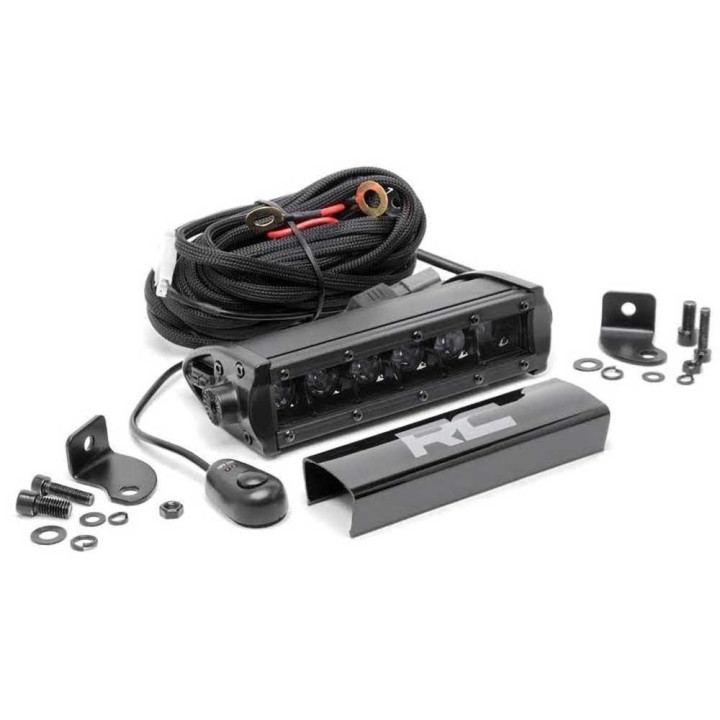 Bară LED de 6 Inch cu un Singur Rând, Rough Country Negru Series - EDK.ro