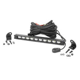LED Light Bar 10 Inch Slim Flood, Rough Country Black Series - EDK.ro