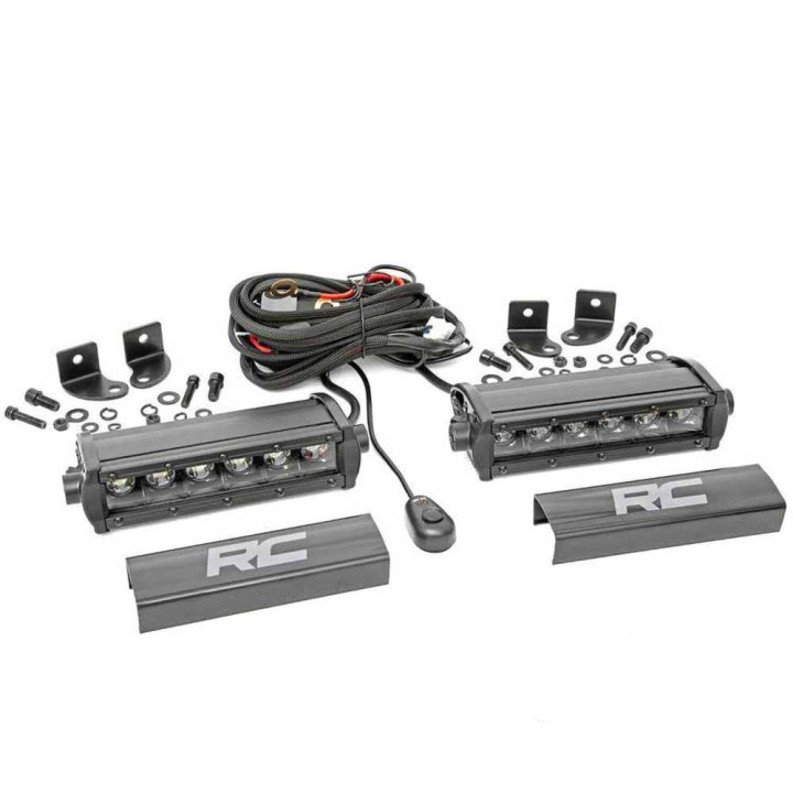 LED Light Bars 6 Inch, Rough Country Black Series - EDK.ro