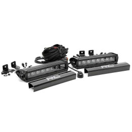 Bare Luminoase LED de 8 Inch cu un Singur Rând de Spoturi, Rough Country Negru Series - EDK.ro