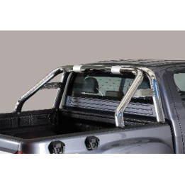 Rear Protection Bar, Misutonida 4x4 Rear Bumper, Color Silver, Foton Tunland G7 2020 - Present - EDK.ro