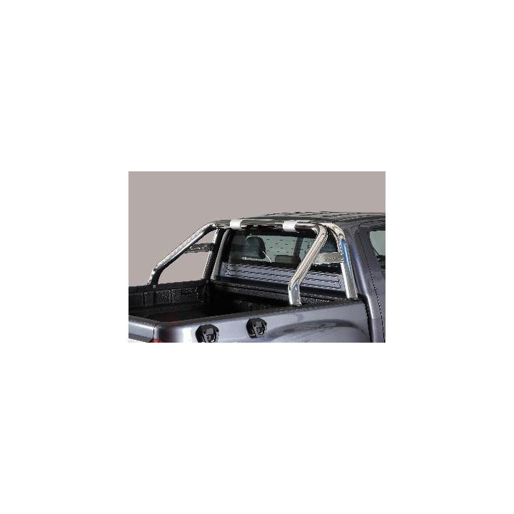 Rear Protection Bar, Misutonida 4x4 Rear Bumper, Color Silver, Foton Tunland G7 - EDK.ro