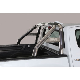 Rear Protection Bar, Misutonida 4x4 Rear Bumper, Color Silver, Isuzu D-Max 2012 - 2019 - EDK.ro