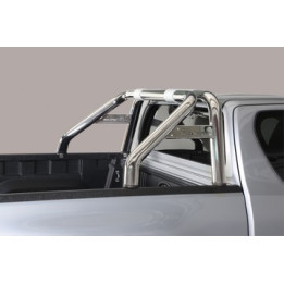 Rear Protection Bar, Misutonida 4x4 Rear Bumper, Color Silver, Toyota Hilux 2016 - 2020 - EDK.ro