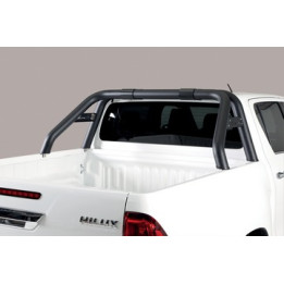 Rear Protection Bar, Misutonida 4x4 Rear Bumper, Color Black, Toyota Hilux 2016 - 2020 - EDK.ro