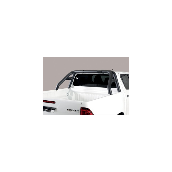 Rear Protection Bar, Misutonida 4x4 Rear Bumper, Color Black, Toyota Hilux 2016 - 2020 - EDK.ro
