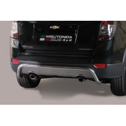 Rear Protection Bar, Misutonida 4x4 Rear Bumper, Color Silver, Chevrolet Captiva - EDK.ro