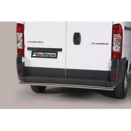 Rear Protection Bar, Misutonida 4x4 Rear Bumper, Color Silver, Citroën Jumper 2006 - 2013 - EDK.ro