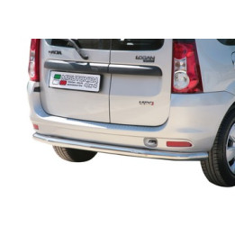 Rear Protection Bar, Misutonida 4x4 Rear Bumper, Color Silver, Dacia Logan MCV - EDK.ro