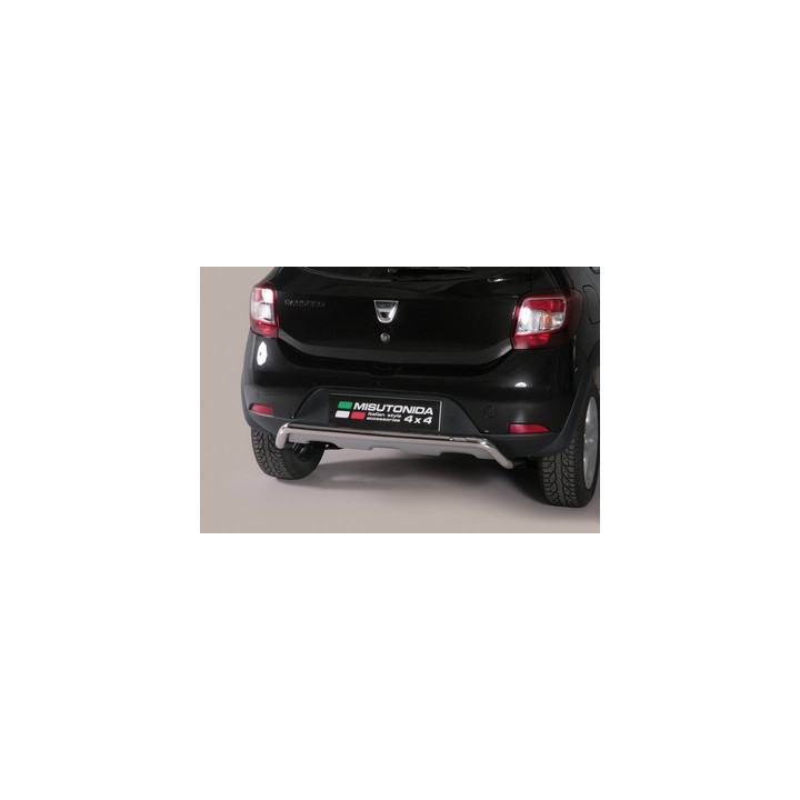 Rear Protection Bar, Misutonida 4x4 Rear Bumper, Color Silver, Dacia Sandero Stepway - EDK.ro