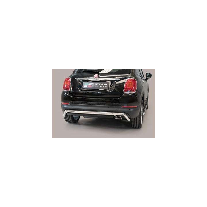 Rear Protection Bar, Misutonida 4x4 Rear Bumper, Color Silver, Fiat 500 X - EDK.ro