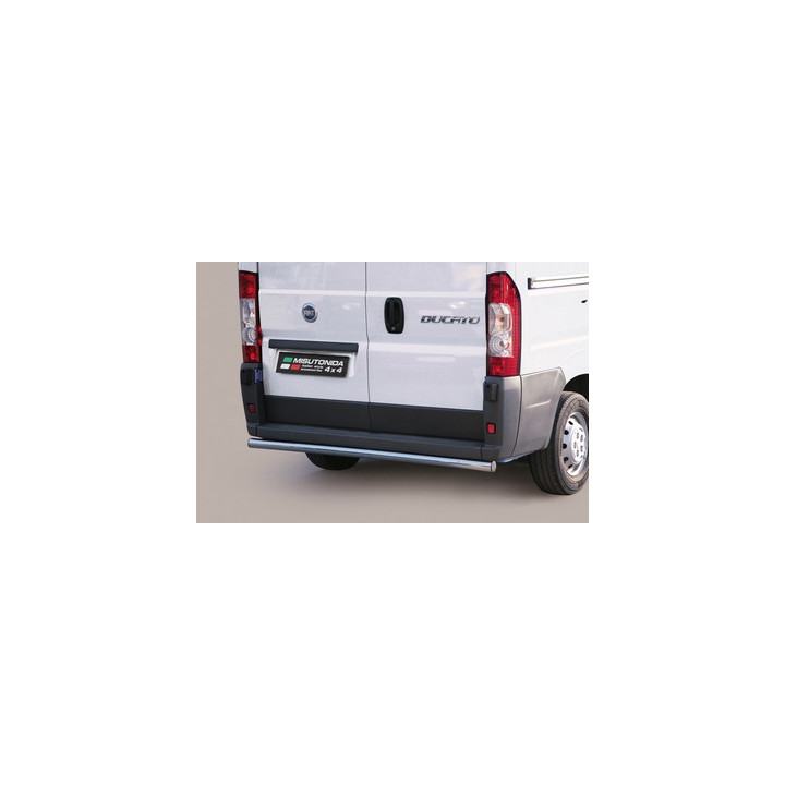Rear Protection Bar, Misutonida 4x4 Rear Bumper, Color Silver, Fiat Ducato 2006 - 2013 - EDK.ro