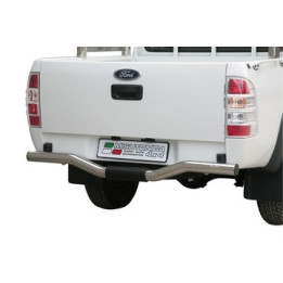 Rear Protection Bar, Misutonida 4x4 Rear Bumper, Color Silver, Ford Ranger 2009 - 2011 - EDK.ro