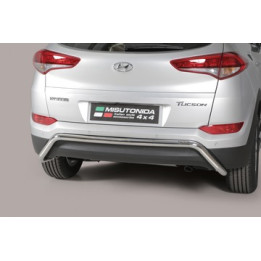 Rear Protection Bar, Misutonida 4x4 Rear Bumper, Color Silver, Hyundai Tucson - EDK.ro