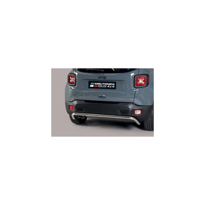 Rear Protection Bar, Misutonida 4x4 Rear Bumper, Color Black, Jeep Renegade - EDK.ro