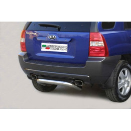Rear Protection Bar, Misutonida 4x4 Rear Bumper, Color Silver, Kia Sportage - EDK.ro