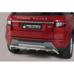 Rear Protection Bar, Misutonida 4x4 Rear Bumper, Color Silver, Land Rover Range Rover Evoque - EDK.ro