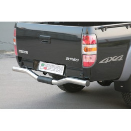 Rear Protection Bar, Misutonida 4x4 Rear Bumper, Color Silver, Mazda BT-50 - EDK.ro