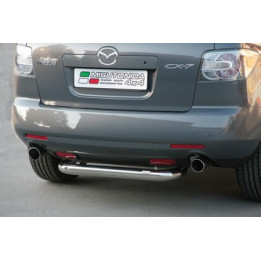 Rear Protection Bar, Misutonida 4x4 Rear Bumper, Color Silver, Mazda CX7 - EDK.ro