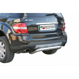 Rear Protection Bar, Misutonida 4x4 Rear Bumper, Color Silver, Mercedes-Benz ML - EDK.ro