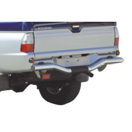 Rear Protection Bar, Misutonida 4x4 Rear Bumper, Color Silver, Mitsubishi L200 1997 - 2001 - EDK.ro