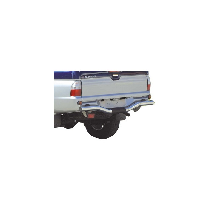 Rear Protection Bar, Misutonida 4x4 Rear Bumper, Color Black, Mitsubishi L200 1997 - 2001 - EDK.ro