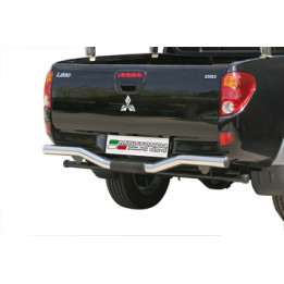 Rear Protection Bar, Misutonida 4x4 Rear Bumper, Color Black, Mitsubishi L200 2006 - 2009 - EDK.ro