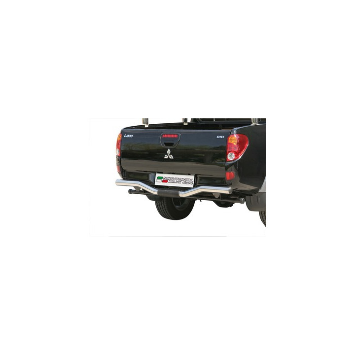 Rear Protection Bar, Misutonida 4x4 Rear Bumper, Color Black, Mitsubishi L200 2006 - 2009 - EDK.ro