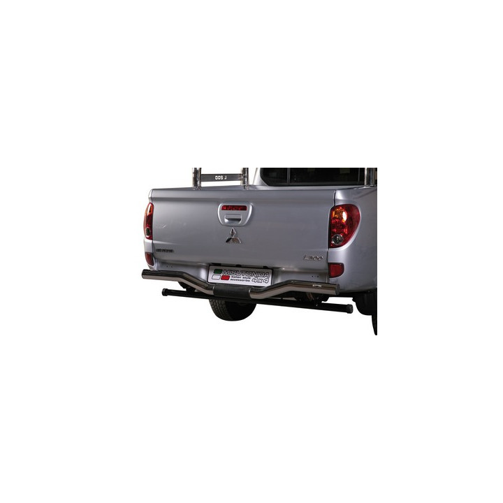 Rear Protection Bar, Misutonida 4x4 Rear Bumper, Color Black, Mitsubishi L200 2010 - 2015 - EDK.ro