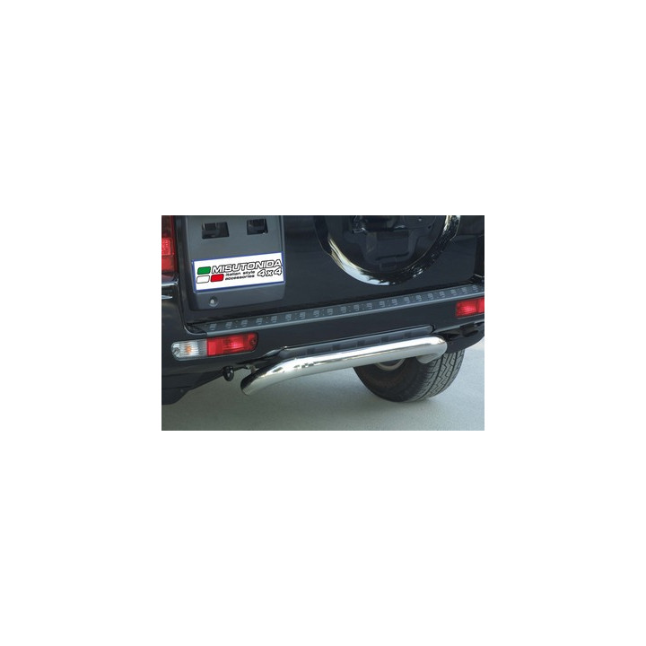Rear Protection Bar, Misutonida 4x4 Rear Bumper, Color Black, Mitsubishi Pajero 2003 - 2006 - EDK.ro