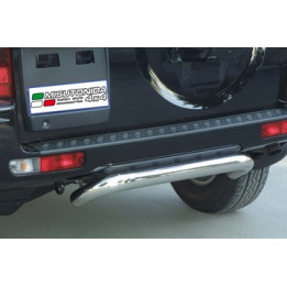 Rear Protection Bar, Misutonida 4x4 Rear Bumper, Color Silver, Mitsubishi Pajero 2003 - 2006 - EDK.ro