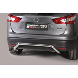 Rear Protection Bar, Misutonida 4x4 Rear Bumper, Color Silver, Nissan Qashqai - EDK.ro