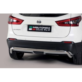 Rear Protection Bar, Misutonida 4x4 Rear Bumper, Color Black, Nissan Qashqai - EDK.ro