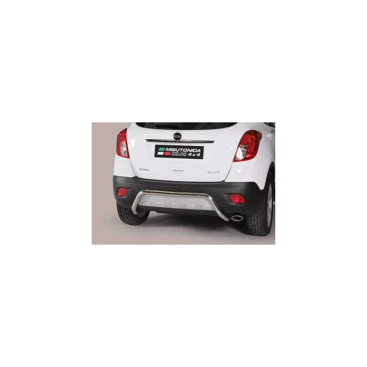 Rear Protection Bar, Misutonida 4x4 Rear Bumper, Color Black, Opel Mokka X - EDK.ro