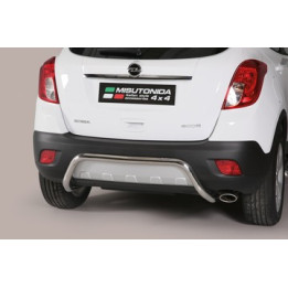 Rear Protection Bar, Misutonida 4x4 Rear Bumper, Color Silver, Opel Mokka X - EDK.ro