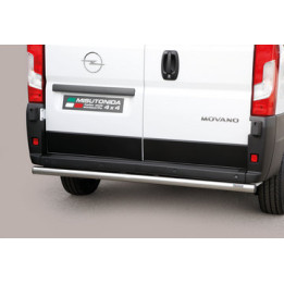 Rear Protection Bar, Misutonida 4x4 Rear Bumper, Color Silver, Opel Movano 2022 - 2023 - EDK.ro